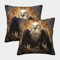 ChengzeTCo Bully Anime Eagle Bunt Gedruckt Bequemes Kissen Fall Kissenbezug Für Couch Wohnzimmer Art Deco Modern Geschenk Wurf 45x45cm,Packung Mit 2