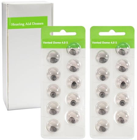 Hearing Aid Domes for Phonak Replacements, Phonak Hearing Aid Domes (Phonak Vented Domes Small Size / 2 Packs), Universal Domes for Phonak Hearing Aid Accessories.