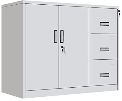 WANGHAI-666 Aktenschrank Verbreiterter Stahl-Büro-Aktenschrank, Metallschrank, Datenschrank, Eisenschrank, Heimbüro-Aktenschrank Büroschrank(Size:B)