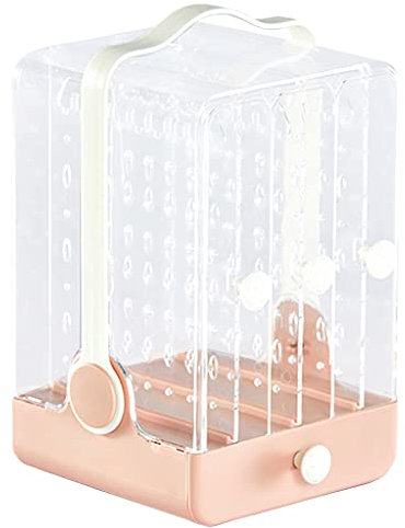 BGHEWRT Schmuckschatullen, starkes, verformungssicheres weißes Schmuckaufbewahrungsregal für Halsketten, Anhänger, Ohrringe, Armbänder, Make-up und Schmuck-Organizer-Ständer, PP PS, große Kapazität