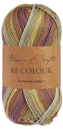 Utopia Crafts Re-Colour Knitting & Crochet Yarn 100g (Autumn Forest)