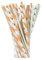 Strohhalme Papier Bunte Papierstrohhalme-100 Stück Ø 6mm - 20cm Papp-Trinkhalme in 4 Fröhlichen Designs Für Feste Und Feiern Aller Art Deko Gartenparty Geburtstag Hochzeit Babyparty Feier