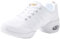 Linodes Atmungsaktive Tanz-Sneaker für Damen, mit geteilter Sohle und Luftpolster, Jazz Dance Walking Schuhe, Weiss/opulenter Garten, 38.5 EU