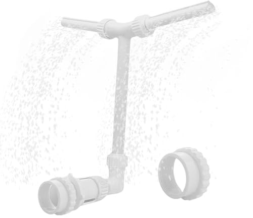 Cascata da piscina, doppia testa, 360 gradi, regolabile, multiuso | Fontana spruzzatore con cascata per piscina, fontana termica, stagno, giardino, cortile, cortile interno