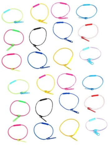 Alasum 100stücke Zipper Armbänder Für Mädchen Fidget Spielzeug Und Partygeschenke Bunte Freundschaftsarmbänder Für Mädchen Und Jungen Mitgebsel Für Geburtstagsfeiern