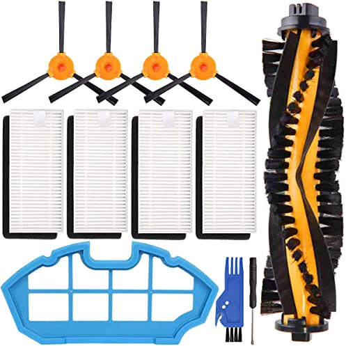 EATBALE Piezas de Repuesto aspiradora robótica para Ecovacs DEEBOT N79 N79S DN622 DN622.11 500 N79w N79se, Incluye Cepillo Principal, Filtro, Cepillo Lateral, Filtro primario, Cepillo de Limpieza