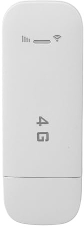 Tragbarer 4G LTE USB-WLAN-Router, Unterstützt 10 Geräte, WPA, WPA2, WLAN-Verschlüsselung, Tragbarer USB-WLAN-Hotspot mit SIM-Kartensteckplatz für Reisende (Weiß)