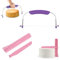 2 Pcs Cake Leveller, Cake Leveller Cutter, Cake Cutter, Used As A Baking Tool for Kitchen Accessories, Suitable for Home and Professional Bakers (Purple and Pink)