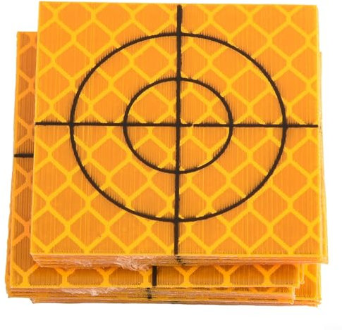 Reflektierende Zielscheiben aus Acryl, 100 Stück, für langfristige Überwachung im Tiefbau und Projekten (40 x 40 mm)