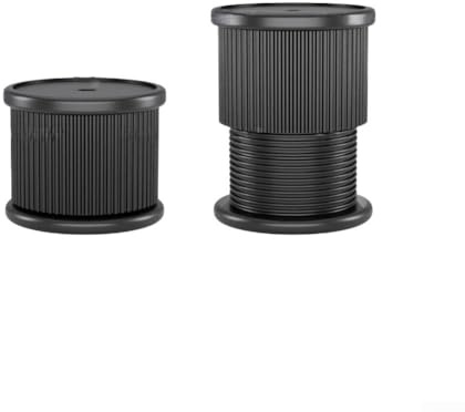 4 Stück verstellbare Schrankbeine, Küche, Sofa, Möbel, verstellbare Füße für Schreibtisch/Sofa/Schrank, verstellbare Beine (schwarz)