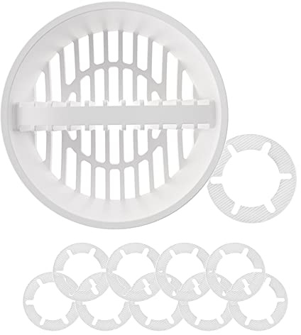 Trapflex Haarsieb/Haarfilter + 10x Haarfänger (Kompatibel mit Tempoplex Ablaufgarnitur Modellnummer 6961, 6962, 6963 ersetzt Teilenummer 582951/6961.96)