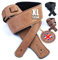 British Handmade Real Leather Guitar Strap: Finest Ultra Soft Italian Nappa Leather, 148cm long Foam Cushion Padded Guitar Belt - Suits Electric, Bass or Acoustic Instruments (inc Semi/Electro)