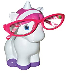 Unicorn Nose Glasses Holder Stand Sunglasses Spectacle Ceramic Ornament Pink