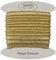 designers-factory Lurex paspelband, paspelband aus golden Lurex, Paspelband zum Nähen, Um 10 meter