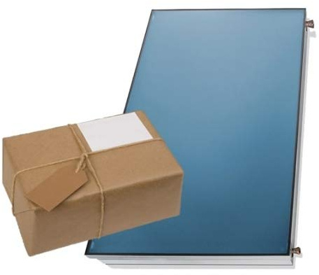 Solaranlage Flachkollektor Paket Solar FK200 Solarthermie Solarpaket Warmwasser Größe-EH 4,68 m², 2 Kollektoren