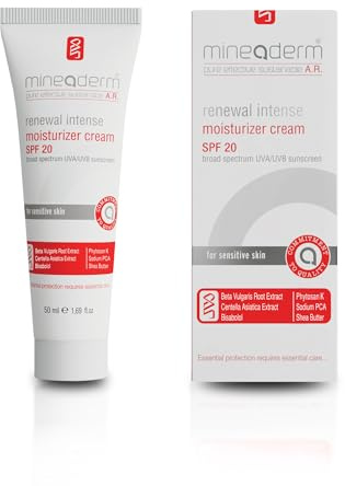 Mineaderm Renewal Intense Feuchtigkeitscreme SPF 20-50 ml – Gesichtscreme mit Riboxyl™, Hyaluronsäure, Niacinamid & Shea Butter –Für empfindliche Haut – Spendet Feuchtigkeit & stärkt die Hautbarriere