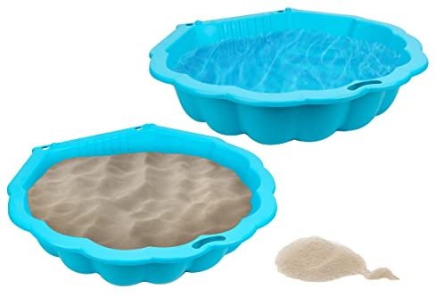 W'Toy- Sabbiera e Piscina per Giocare all'aperto, Colore Azzurro, 38562