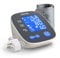 AVICHE Automatic Digital Arm Blood Pressure Monitor | Large Backlight LCD Display Talking Pulse Rate 22-42cm BP Cuff Machine| Include UK Adaptor (Blue)