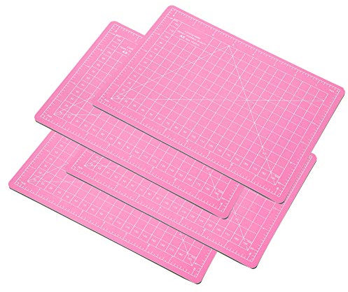 4Pcs A5 Selbstheilende Schneidematte Professionelle rutschfeste rotierende Schneidebrettmatte für Basteln, Stoff, Scrapbooking, Quilten, Nähen