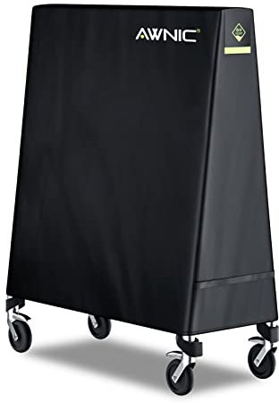 AWNIC Table Tennis Table Cover Outdoor Waterproof, Ping Pong Table Cover Windproof with Tear Resistant Heavy Duty Weatherproof Technical Fabric AlicanTex 165x(25/70) x170(LxWxH) cm