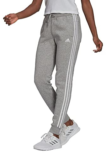 Adidas GV6020 W 3S FL C PT Pants Medium Grey Heather/White XL