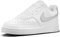 Nike Court Vision Low, Scarpe Donna, Bianco (White/Metallic Silver), 40.5 EU