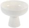 Yardwe Ceramic Footed Bowl Decorative Fruit Holder Dessert Display Stand for Kitchen Counter Centerpiece Table Decor Serving Fruit Tray White