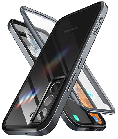 SUPCASE Bumper Case für Samsung Galaxy S22+ Plus (6.6'') 5G Hülle Hartplastik Handyhülle 360 Grad Schutzhülle Rugged Cover [Edge Pro] mit Displayschutz 2022 Ausgabe (Schwarz)