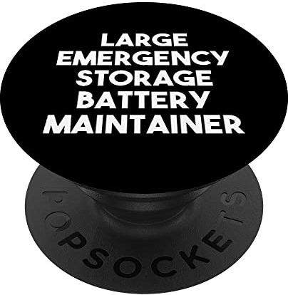 Large Emergency Storage Battery Maintainer PopSockets Swappable PopGrip