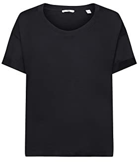 ESPRIT Damen 993EE1K324 T-Shirt, 001/BLACK, M
