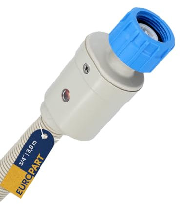 easyPART Kompatibel/Ersatz für hanseatic 10071945 Zulaufschlauch Kaltwasser 3,0m 3/4 25°C mit Aquastop Sicherheitsventil Universal für Waschmaschine Geschirrspüler