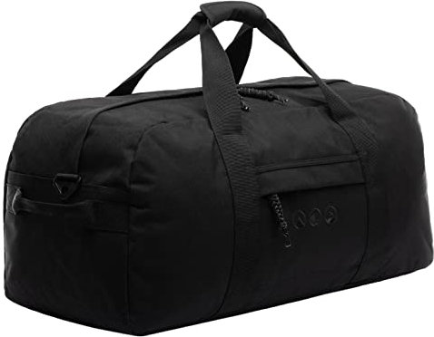 SONS OF ALOHA Reisetasche OAHU groß XL - recyceltes Meeresplastik, wasserabweisend - Faltbare Sporttasche - Handgepäck schwarz