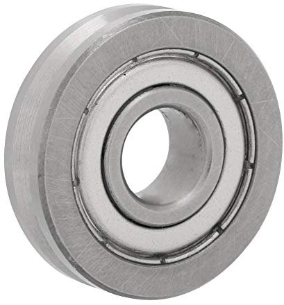 V6000ZZ V-Nut-förmiges Lager,10 x 30 x 8 mm V-Nut-Lagerscheibe Führungsradlager,Stahl abgedichtete Kugellager V-Nut-Rollenkugellager für Glätteisen-Führungsrad und andere Drahtführungsräder