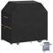 VANSHEIM Funda Impermeable para Barbacoa Funda Protectora Barbacoa Exterior Cubierta de Barbacoa Protectora,Resistente al Viento Tela Oxford para Weber,Char-Broil,Campingaz 147x71x117cm