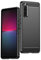 Wookfiss Hülle für Sony Xperia 10 V Kohlefaser Material Design Silikon TPU Flexible Stoßfeste Schutzhülle Kompatibel mit Xperia 10 V