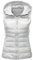 Womens Packable Down Gilet Water, Lightweight, Extra Warm Bodywarmer With Zip Up Pockets, Windproof Full-Zip for, Mountaineering, & Casual (White, L)