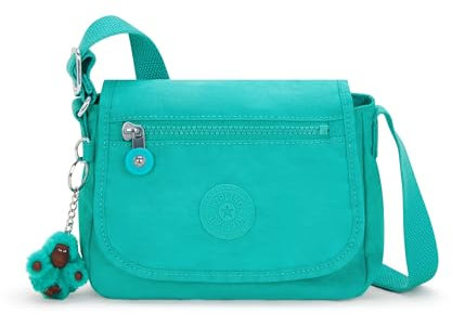 Kipling Damen Sabian U Umhängetasche, Pfauenblaugrün