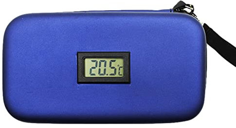 Borsa termica per medicinali, kit da viaggio per diabetici, borsa da viaggio termica per insulina, borsa da trasporto medica portatile, borsa organizer per diabetici isolata con display digitale LCD e