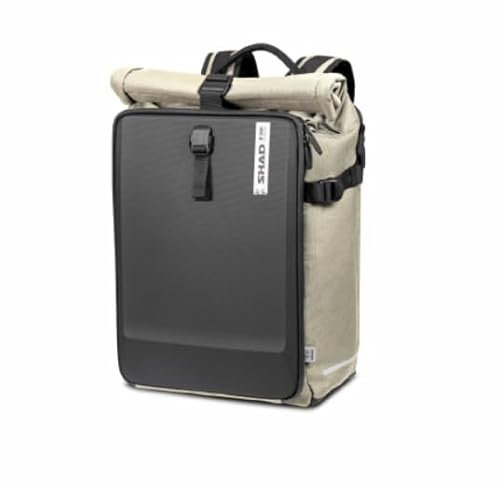 SHAD Bikes fahrradrucksack gepäckträger 22L Fahrradtasche Rucksack Gepäckträger 3 in 1 wasserdicht - Rucksack Fahrradtasche mit Laptopfach - Gepäckträgertasche mit reflektierenden Elementen