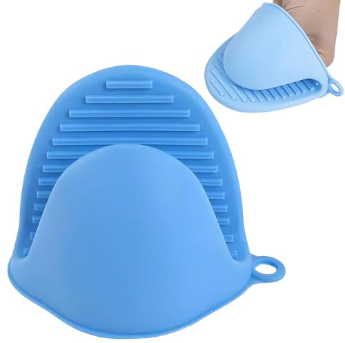 PARENCE.- Silikon Küchenhandschuh - Fingerschutz für heißes Gericht - Ofenhandschuh, rutschfest, Mehrzweck - 10x8cm, zufällige Farbe, Aléatoire