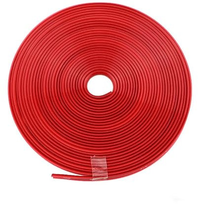 MLHONE Felgenversiegelung für Audi A4 B9 Avant Wagon 2015-2022 Rubber, Auto Felgenschutz Streifen Felgen Rim Protector, Felgenschutzschutz Ringe, Auto Dekoration,C Red
