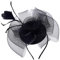 IYOU Arc Bandeau Fascinateur Mariage Noir Serre-tête de Plumes Cocktail Tea Party Accessoires Cheveux pour Femmes