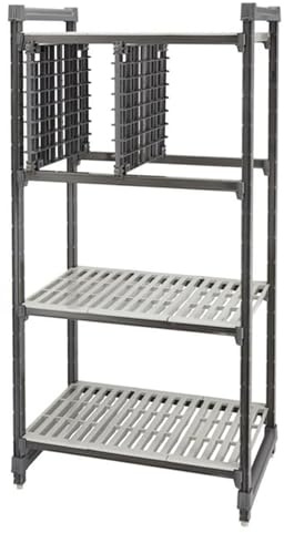 Cambro Universal Storage Rack Starter Kit Fits Basics Plus Shelving, 530mm | Optimises space in commercial kitchens by adding a heavy-duty shelving level to starter units without complex tools.
