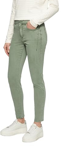 s.Oliver Gewaschene Hose im Slim Fit aus Baumwollsatin