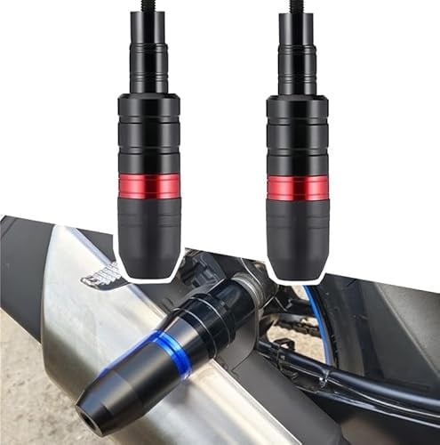 Motorrad Sturzpads für Aprilia Dorsoduro 900 2017-2022, Anti-Fallen Ball, Motorrad Rahmen Sliders, Rahmen/Motor/Auspuff Crash Fallen Schutz Stick Protektoren Zubehör B Red