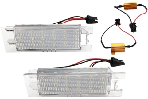 YLTBQkz 2 Stück LED-Kennzeichenbeleuchtung kompatibel mit Corsa C D Astra H J Insignia