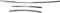 OMAC Kühlergrill Grillleisten kompatibel mit VW Transporter T6 Highline 2015-2021 Chrom 3X