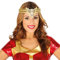 NET TOYS Super Woman Kopfschmuck | Gold | Aufregendes Damen-Kostüm-Zubehör Stirnreif | Genau richtig für Mottoparty & Karneval