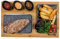 Black Rock Grill Steak on a Stone Grill Set, Sizzling Lava Stone Cooking Set