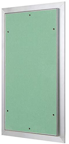 Revisionsklappe Trockenbau 250 x 500 mm – Revisionstür - Wartungsklappe mit 12,5 mm imprägnierter GK-Einlage und Druckverschluss – aus korrosionsbeständigem Aluminium – befliesbar – MW multi werkzeug